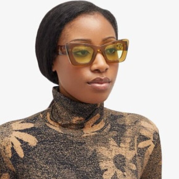 ?️ New Gucci GG1552S 004 Sunglasses - Brown Frame, Light Green Lenses main image 6